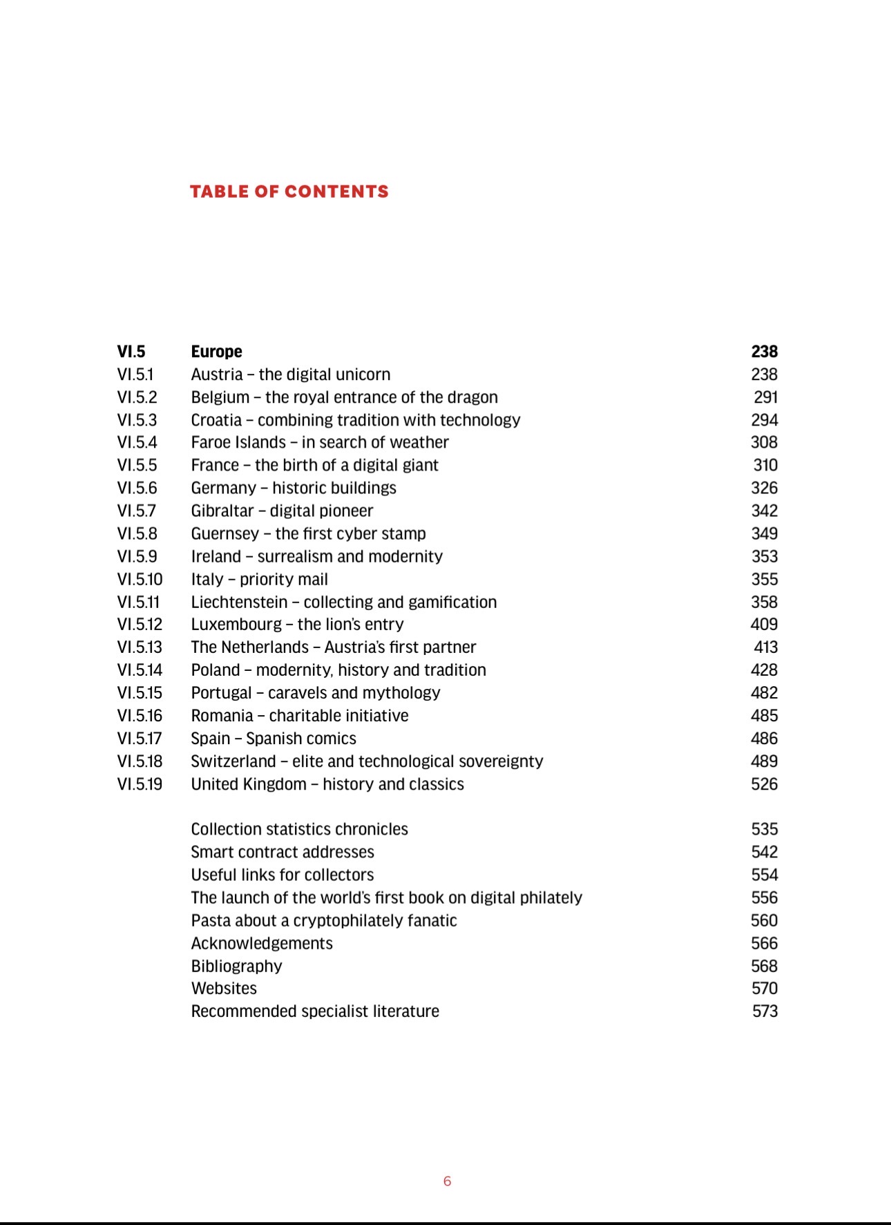 Table of contents 3